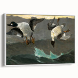 Dramatic Realism Art of Ducks in Flight - Fine Art Realism Canvas