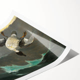 Dramatic Realism Art of Ducks in Flight - Fine Art Realism Canvas