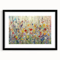Colorful Dining Room Wall Art – Framed Floral Canvas Print