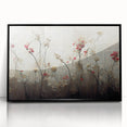 Abstract Floral Canvas Wall Art – Large Framed Art for Living Room