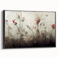 Abstract Floral Canvas Wall Art – Large Framed Art for Living Room