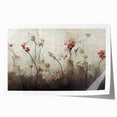 Abstract Floral Canvas Wall Art – Large Framed Art for Living Room