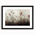 Abstract Floral Canvas Wall Art – Large Framed Art for Living Room