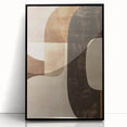 Framed abstract minimalist wall art featuring a sleek black design, perfect for modern decor. This acrylic piece adds a touch of elegance to any room.