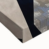 Geometric Abstract Wall Decor – Navy & Beige Modern Canvas Art