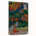 Tahitian Landscape Wall Art - Gauguin’s Mahana Maa, Exotic Impressionist Print