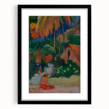 Tahitian Landscape Wall Art - Gauguin’s Mahana Maa, Exotic Impressionist Print