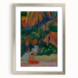 Tahitian Landscape Wall Art - Gauguin’s Mahana Maa, Exotic Impressionist Print