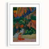 Tahitian Landscape Wall Art - Gauguin’s Mahana Maa, Exotic Impressionist Print