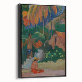 Tahitian Landscape Wall Art - Gauguin’s Mahana Maa, Exotic Impressionist Print
