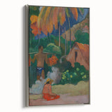 Tahitian Landscape Wall Art - Gauguin’s Mahana Maa, Exotic Impressionist Print