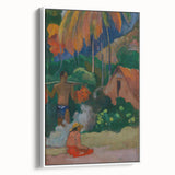 Tahitian Landscape Wall Art - Gauguin’s Mahana Maa, Exotic Impressionist Print