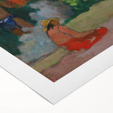 Tahitian Landscape Wall Art - Gauguin’s Mahana Maa, Exotic Impressionist Print