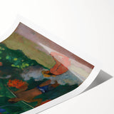 Tahitian Landscape Wall Art - Gauguin’s Mahana Maa, Exotic Impressionist Print