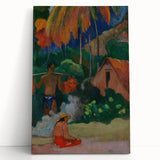 Tahitian Landscape Wall Art - Gauguin’s Mahana Maa, Exotic Impressionist Print