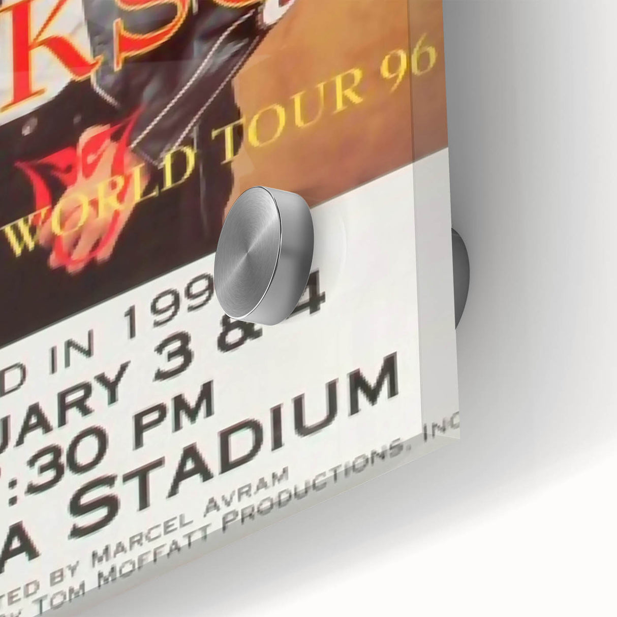 Michael Jackson History Tour Poster – Vintage Concert Art 1996