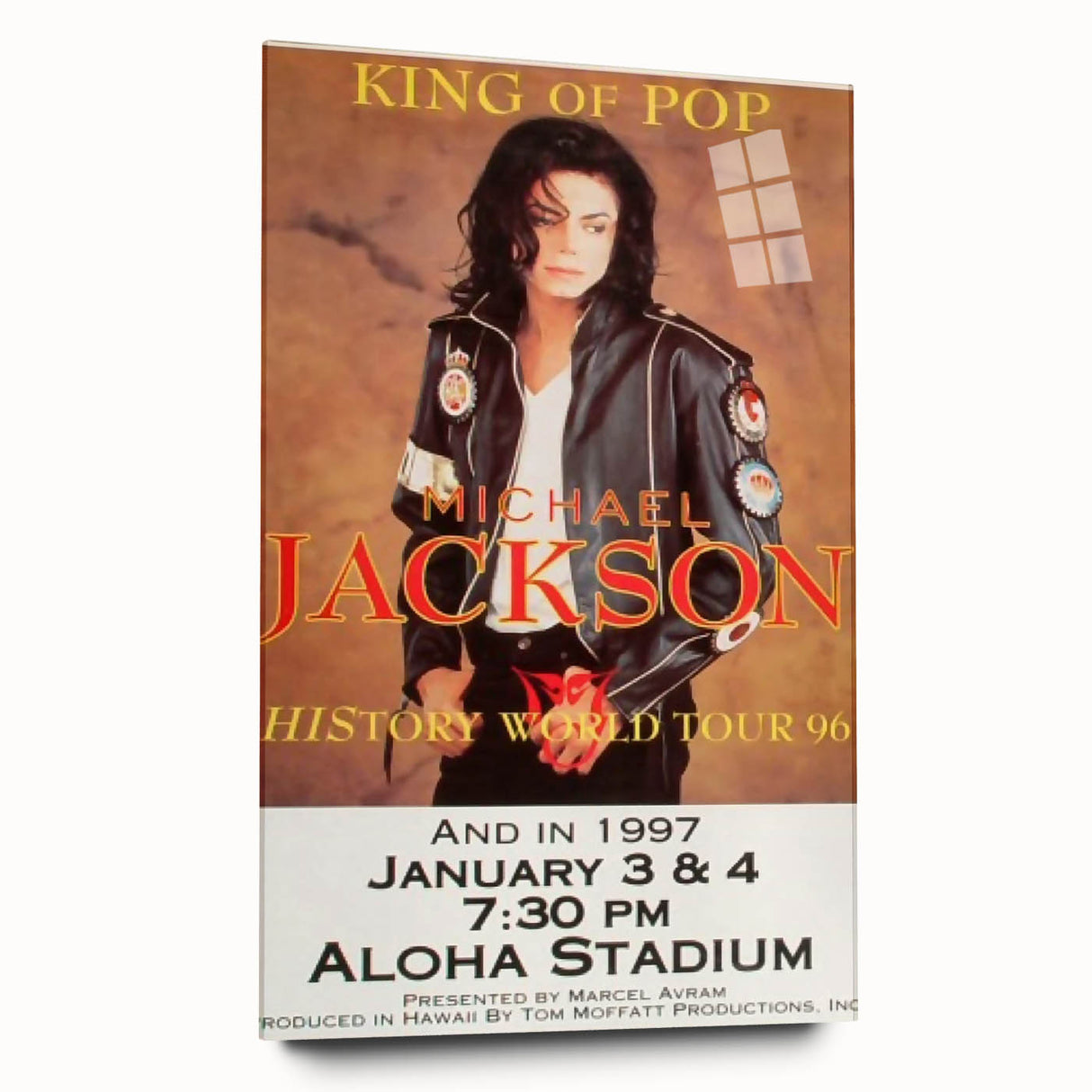 Michael Jackson History Tour Poster – Vintage Concert Art 1996