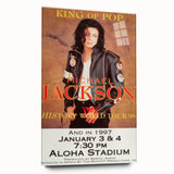 Michael Jackson History Tour Poster – Vintage Concert Art 1996