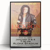 Michael Jackson History Tour Poster – Vintage Concert Art 1996