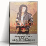 Michael Jackson History Tour Poster – Vintage Concert Art 1996