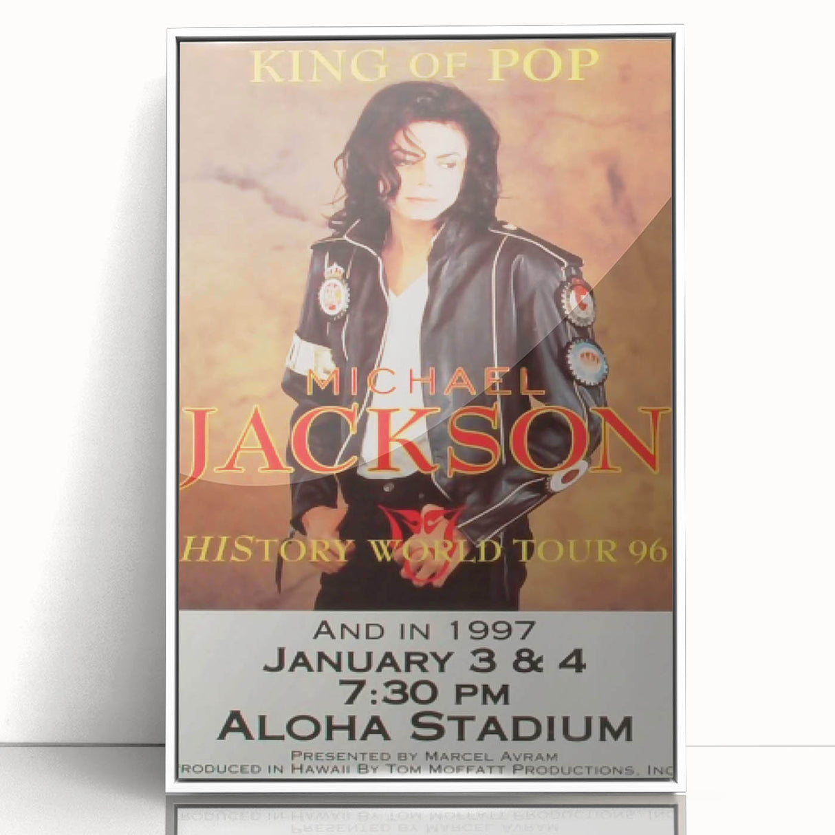 Michael Jackson History Tour Poster – Vintage Concert Art 1996