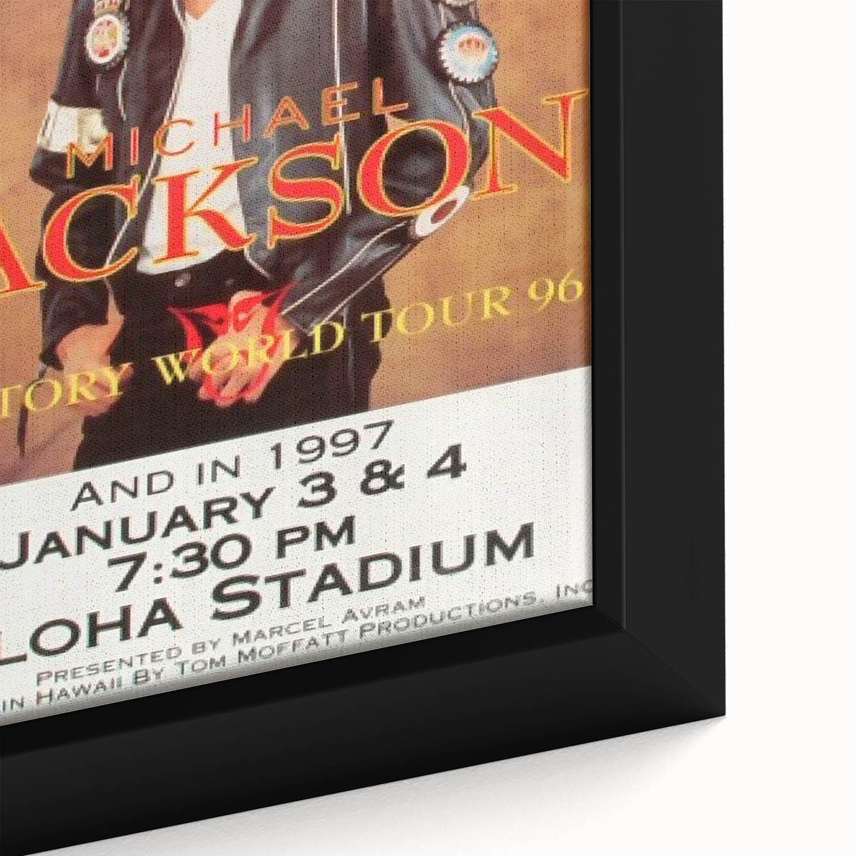 Michael Jackson History Tour Poster – Vintage Concert Art 1996