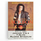 Michael Jackson History Tour Poster – Vintage Concert Art 1996