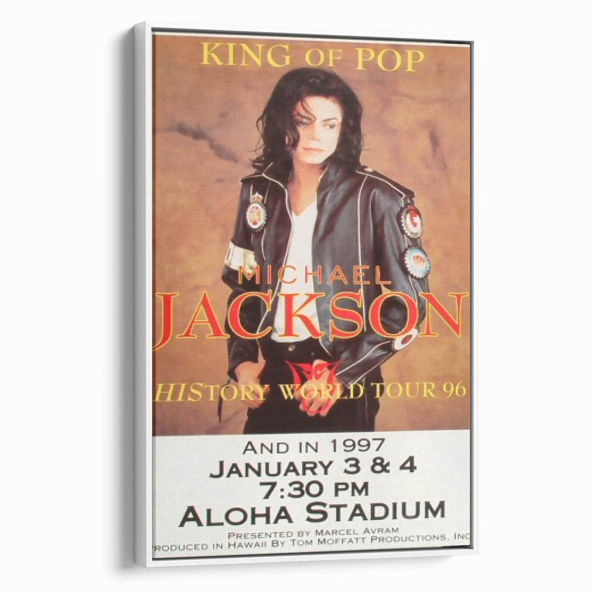 Michael Jackson History Tour Poster – Vintage Concert Art 1996