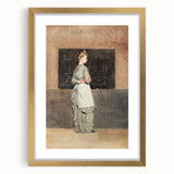 Classical Realism Art Print - Blackboard (1877) by Winslow Homer - Realistic Wall Art