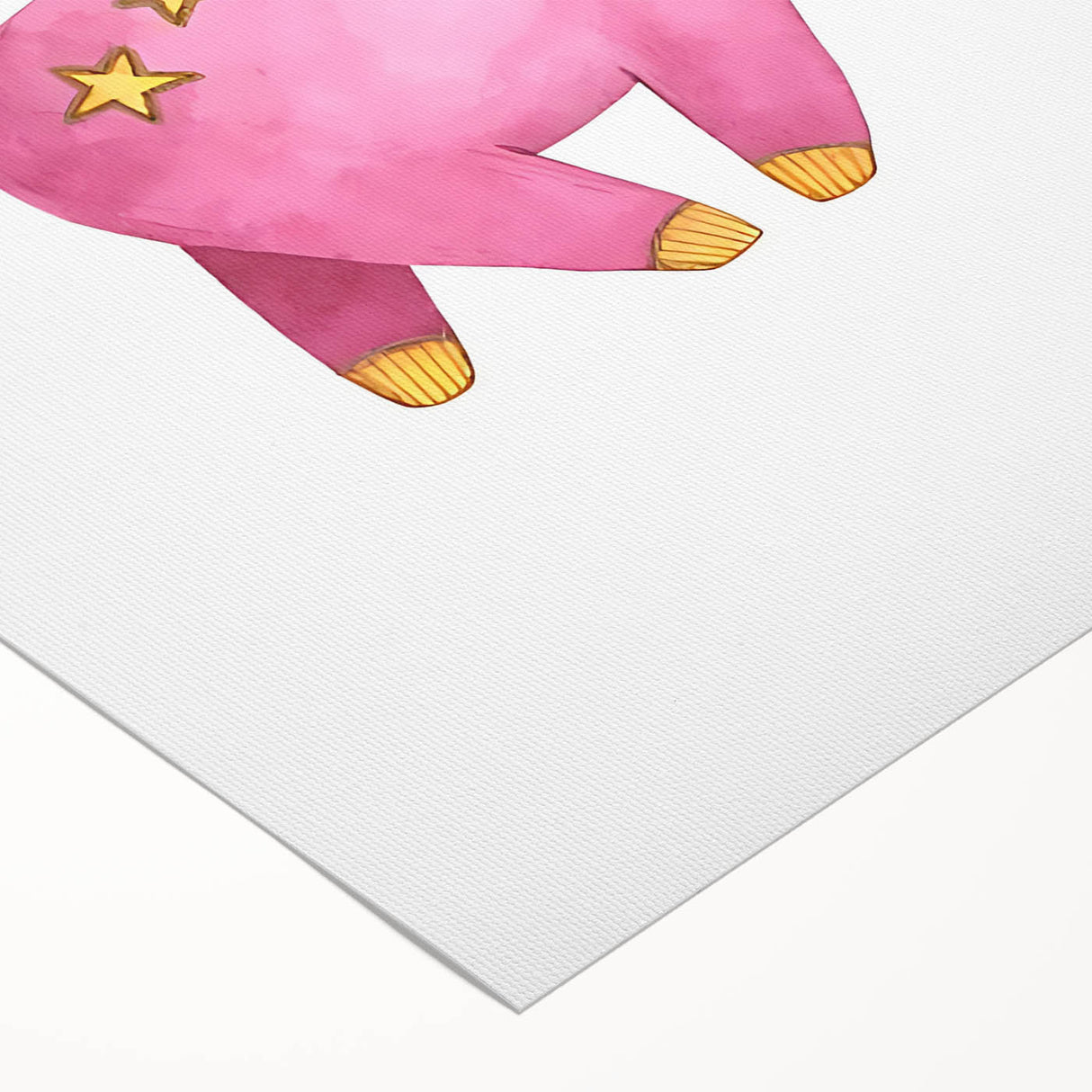 Magical Pink Unicorn Girls Room Wall Art - Fantasy Kids Decor