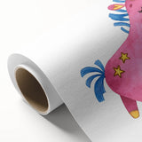 Magical Pink Unicorn Girls Room Wall Art - Fantasy Kids Decor