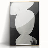 Contemporary Dining Room Wall Art – Black & White Canvas Print