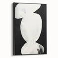 Contemporary Dining Room Wall Art – Black & White Canvas Print