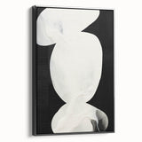 Contemporary Dining Room Wall Art – Black & White Canvas Print