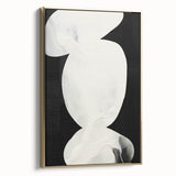 Contemporary Dining Room Wall Art – Black & White Canvas Print