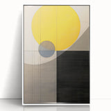 Framed abstract minimalist wall art in white acrylic, showcasing a sleek design with smooth lines and subtle textures, perfect for modern decor.