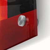 Large Colorful Abstract Wall Art – Red, Black & Orange Canvas Print