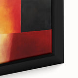 Large Colorful Abstract Wall Art – Red, Black & Orange Canvas Print
