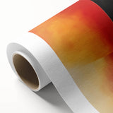 Large Colorful Abstract Wall Art – Red, Black & Orange Canvas Print