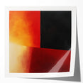 Large Colorful Abstract Wall Art – Red, Black & Orange Canvas Print