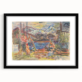 Expressionist Art - Slovak Family by Arnold Peter Weisz-Kubínčan