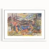 Expressionist Art - Slovak Family by Arnold Peter Weisz-Kubínčan