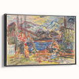 Expressionist Art - Slovak Family by Arnold Peter Weisz-Kubínčan