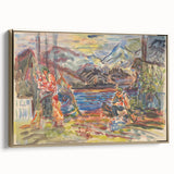 Expressionist Art - Slovak Family by Arnold Peter Weisz-Kubínčan