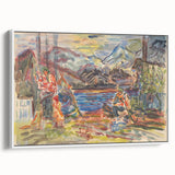 Expressionist Art - Slovak Family by Arnold Peter Weisz-Kubínčan