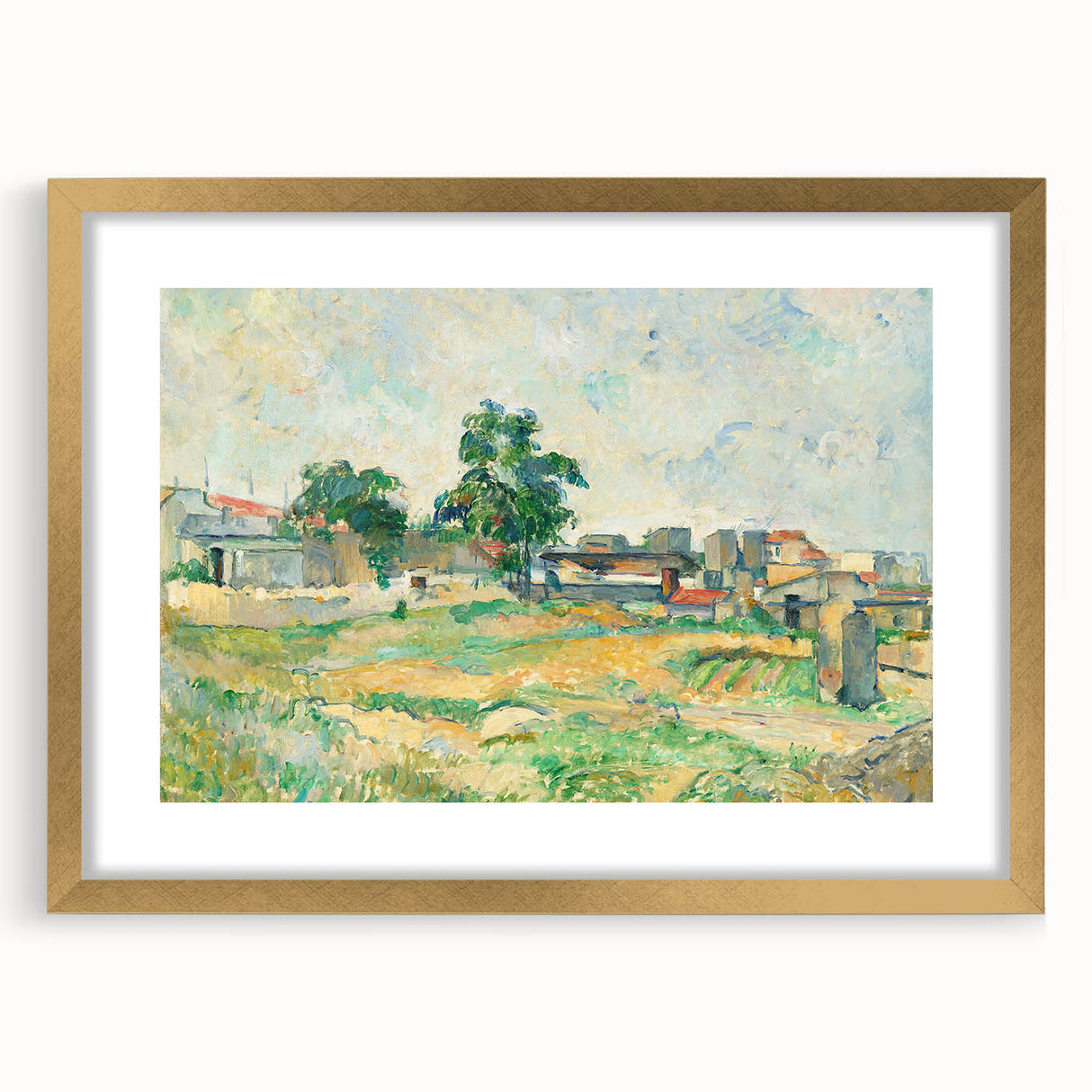 Impressionist Landscape - Near Paris by Paul Cézanne Print