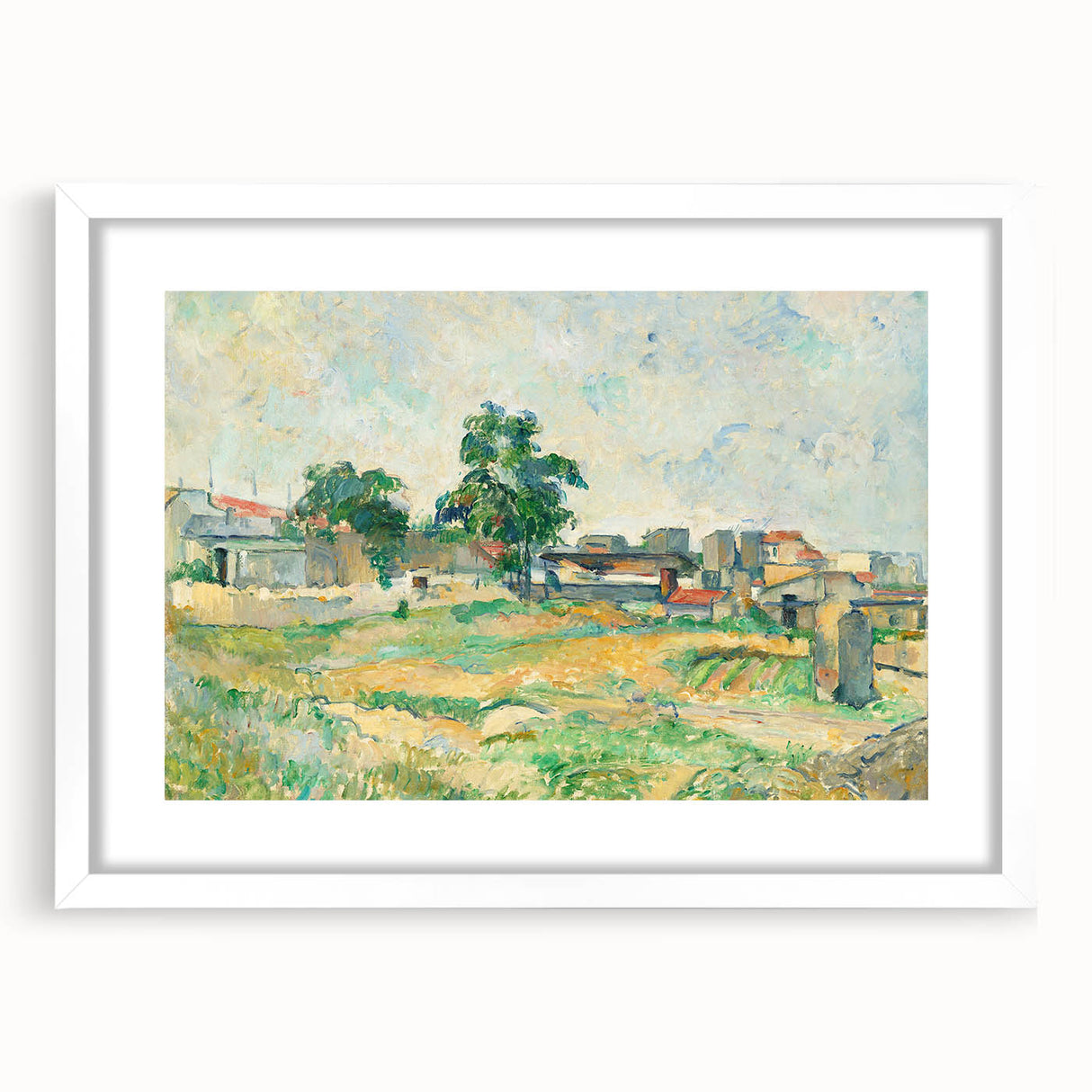 Impressionist Landscape - Near Paris by Paul Cézanne Print
