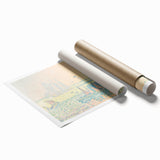 Pastel Seascape Wall Art - Soft Pointillist Evening Harbor Decor