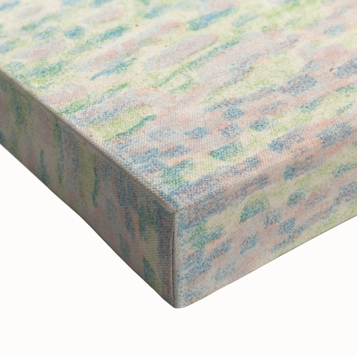 Pastel Seascape Wall Art - Soft Pointillist Evening Harbor Decor