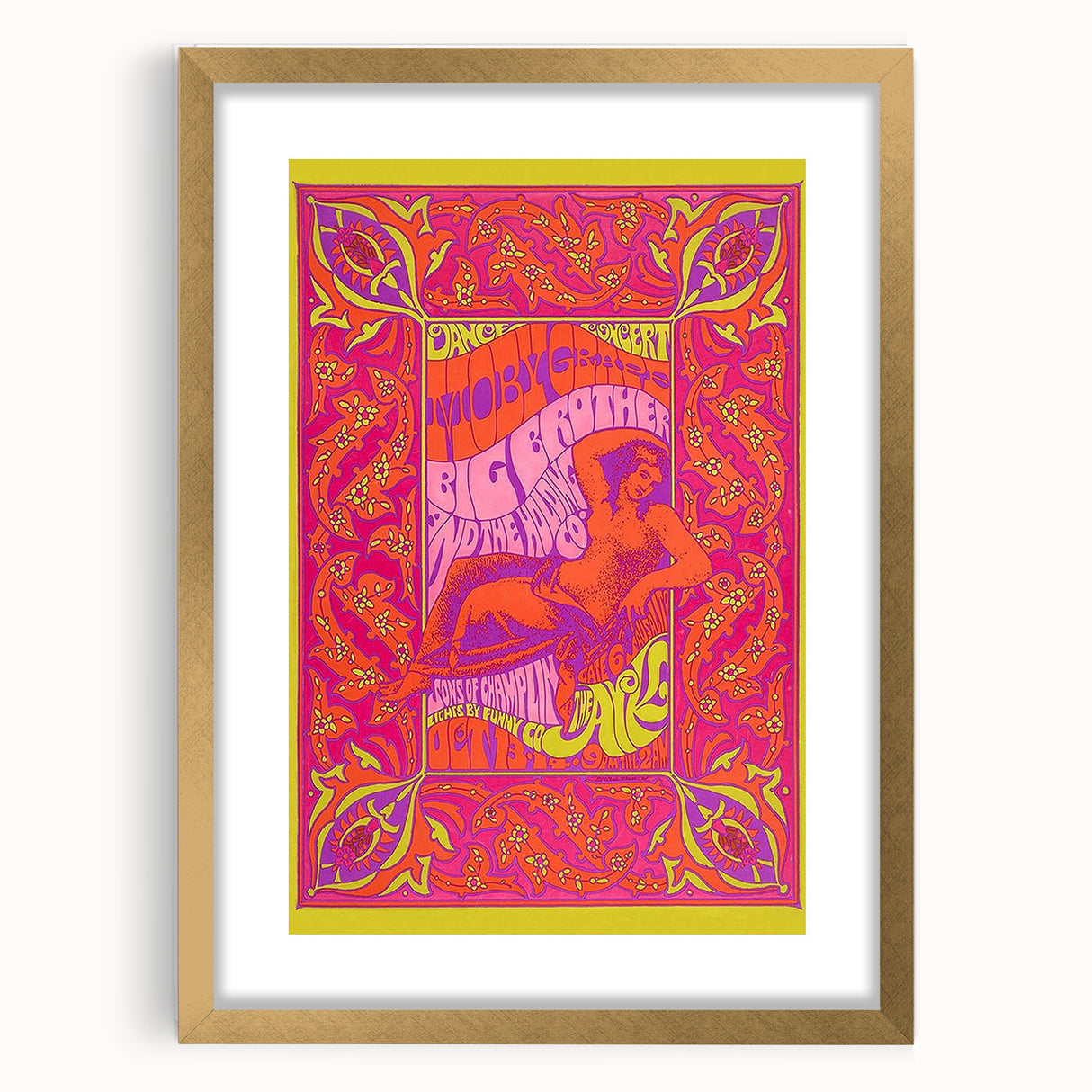Moby Grape Retro Poster – Vintage Concert Art from 1960s
